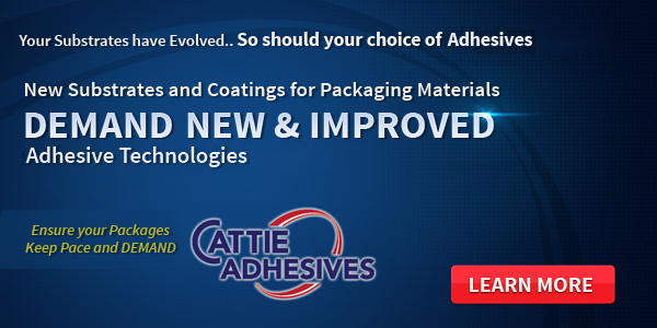 New substrates and coatings demand new and improved adhesive technologies - Cattie Adhesives banner