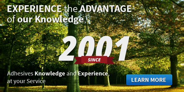 Cattie Adhesives banner about adhesives knowledge and experience